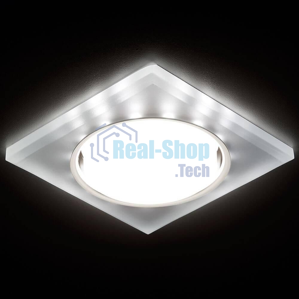 Встраиваемый точечный светильник G215 CH/WH хром/матовый GX53+3W(LED WHITE)