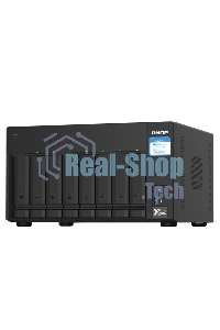 Сетевое хранилище без дисков SMB QNAP TS-832PX-4G 8-Bay NAS, AL324 64-bit quad-core 1.7GHz, 4Gb DDR4 SO-DIMM RAM (up to 1x16 Gb), 8 x 3.5