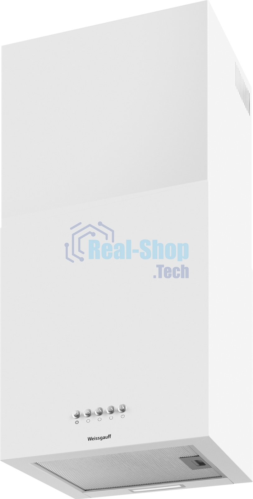 Вытяжка пристенная цилиндрическая Weissgauff Box 40 PB белый, 40 см, 900 куб. м/ч, 58 дБ