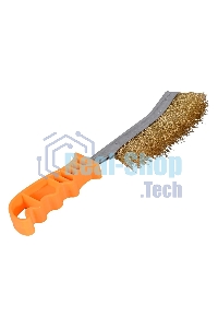 Щетка из латунированной стали с пластиковой ручкой 240мм Вихрь