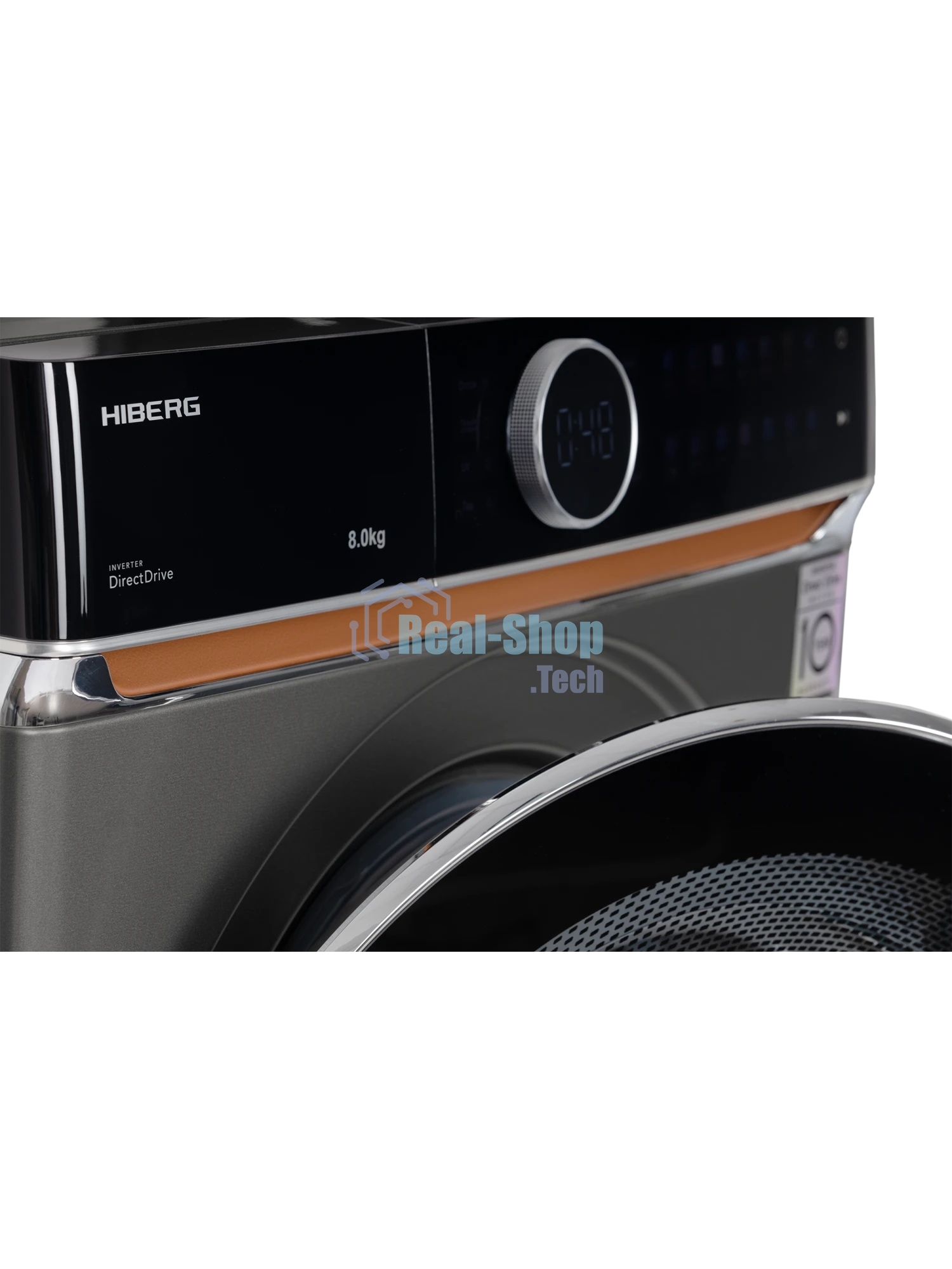 Стиральная машина HIBERG i-DDQ10 - 814 Sd Темно-серый загр. фронтальная макс.: 8 кг 1400 об/мин класс: А+++