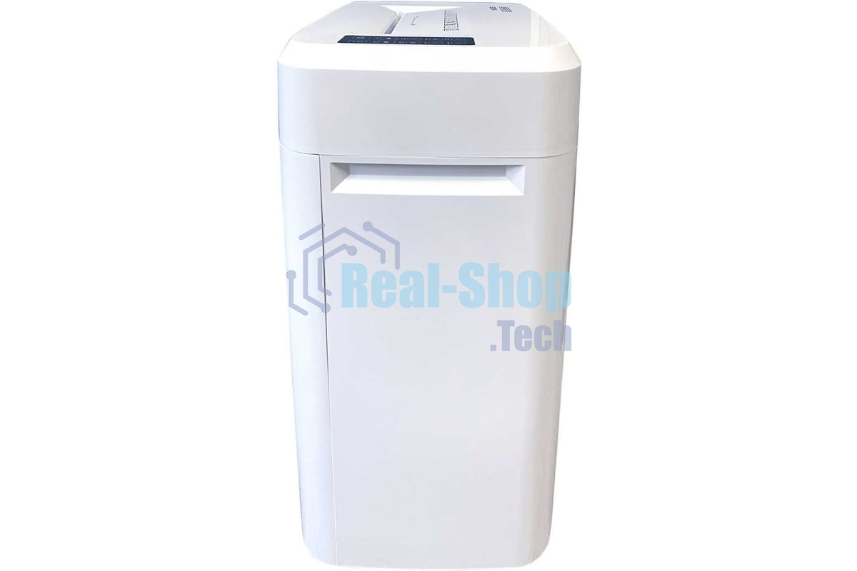 Шредер Office Kit S210N 3,9x38 белый (секр.P-4) фрагменты 16лист. 35лтр. скрепки скобы пл.карты CD