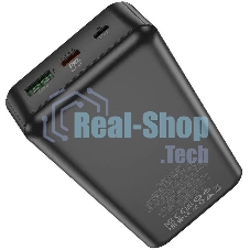 Портативный аккумулятор Hoco J102A Cool figure 20000mAh QC/PD 20W 5A USB-A/USB-C черный (J102A COOL FIGURE BLACK)