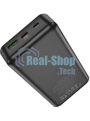 Портативный аккумулятор Hoco J102A Cool figure 20000mAh QC/PD 20W 5A USB-A/USB-C черный (J102A COOL FIGURE BLACK)