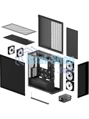 Компьютерный корпус Arctic Cooling ARCTIC Xtender (Mirror Black) арт. ACPCC00018A