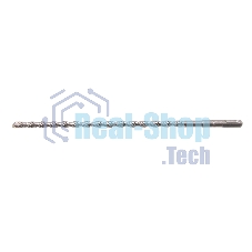 Бур по бетону Denzel двойная спираль, Cobalt W-tip, 10x310 мм, SDS PLUS