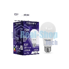 Лампа светодиодная TOKOV ELECTRIC 15Вт А60 4000К Е27 176-264В Лампа светодиодная TOKOV ELECTRIC 15Вт А60 4000К Е27 176-264В