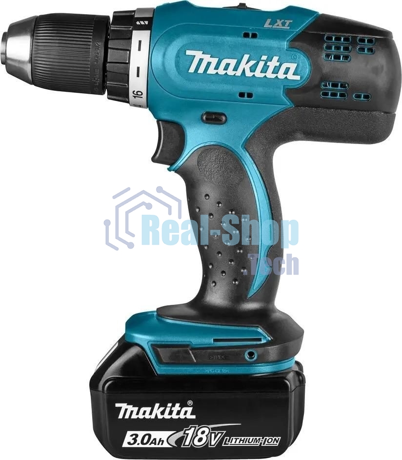 Дрель-шуруповерт Makita DDF453RFE, 18 В, 3 Ач, 42 Нм, щеточный