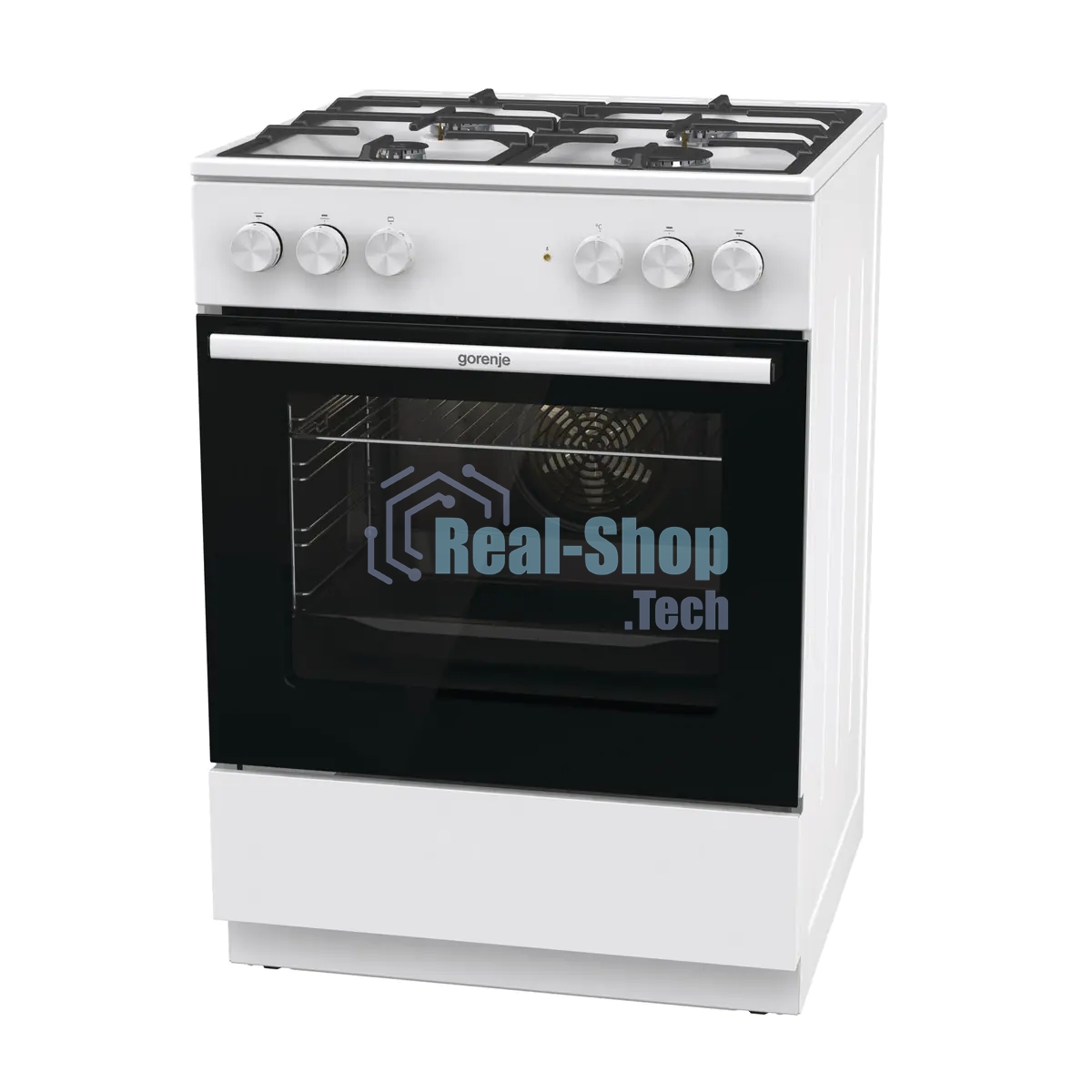 Плита комбинированная Gorenje GK6A40WFFM белый, конфорок 4 шт, духовка 71 л, 60 см x 85 см x 60 см
