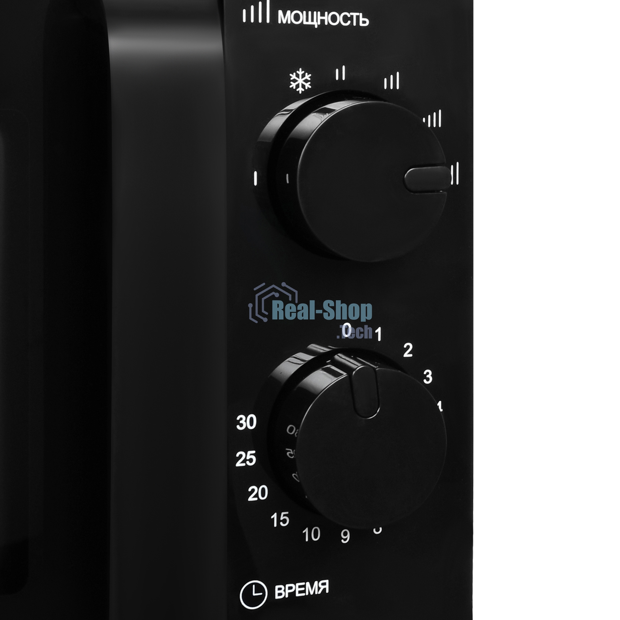 Микроволновая печь Hyundai HYM-M2039 черный, 20 л, 700 Вт, переключатели - поворотный механизм