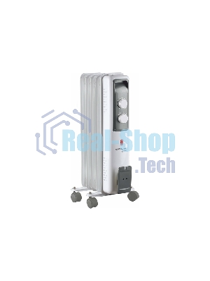 Обогреватель масляный ENGY EN-2605 Cube (5 секций) белый, 1000 Вт, 10 м2, термостат