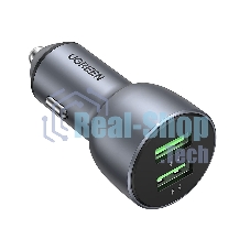 Автомобильное зарядное Ugreen CD213-70594 Gray (70594)