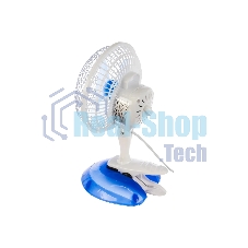Вентилятор Centek CT-5003 синий/белый, настольный, 20 Вт, 2 скорости, 15 см