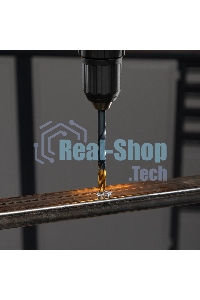 Сверло по металлу Denzel 8,5 мм, HSS-Tin, Golden Tip, 8 шт.