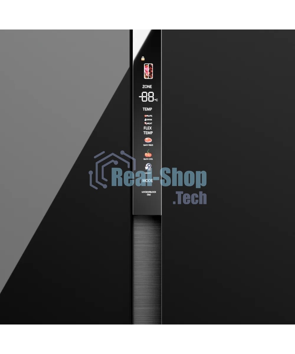 Холодильник Kuppersberg RFSN 1990 BG черный двухкамерный 352/250л морозилка сбоку, No Frost, Side by Side