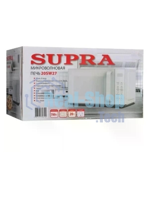 Микроволновая печь SUPRA 20SW27 белый, 20 л, 700 Вт, переключатели - сенсор