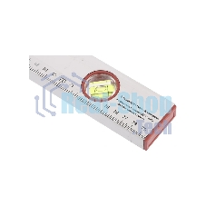 Уровень алюминиевый Sparta 800 мм, 3 глазка, линейка