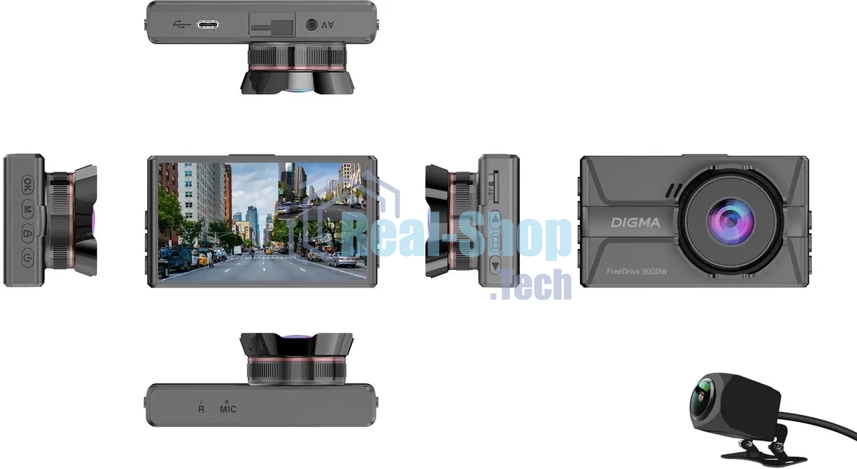 Видеорегистратор Digma FreeDrive 300DW, 2560x1440, 3