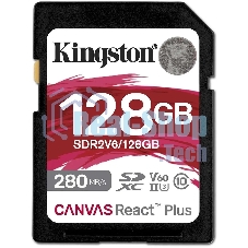 Флеш карта SDXC Kingston SDR2V6/128Gb Canvas React Plus w/o adapter 128Gb