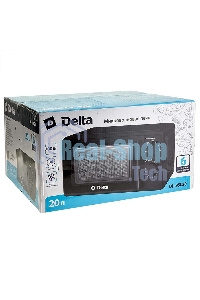 Микроволновая печь DELTA DL-85L20 черный, 20 л, 700 Вт, переключатели - поворотный механизм