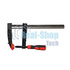 Струбцина F-образная усиленная Deli DL110830Z 300x80 мм, макс. усилие зажима 3000N, резьба 14мм