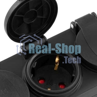 Сетевой фильтр Buro 300MDP-3-B 3 м, 3 розетки, черный, коробка