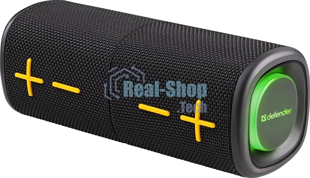Колонка портативная Defender Union black (20Вт, 2.0 стерео, Bluetooth, питание от аккумулятора)