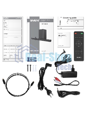 Саундбар SVEN SB-2200D черный (2 x 60W, Bluetooth сабвуфер 180W, пульт ДУ, LED-дисплей, HDMI, USB)