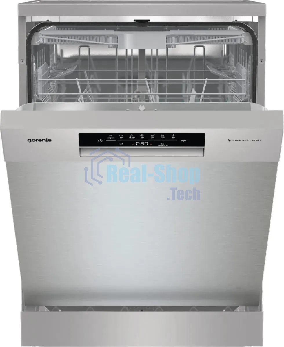 Встраиваемая посудомоечная машина Gorenje GS643D90X, серебристая с черным, 59.9 см, 16 компл., 46 дБ, класс A+++