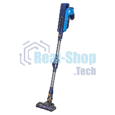 Пылесос вертикальный SUPRA VCS-5081 синий, питание от аккумулятора, 300 Вт, уборка сухая, пылесборник 1 л, работа от АКБ max 30 мин.