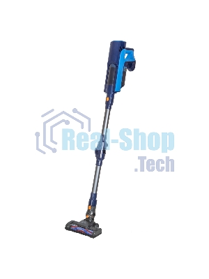 Пылесос вертикальный SUPRA VCS-5081 синий, питание от аккумулятора, 300 Вт, уборка сухая, пылесборник 1 л, работа от АКБ max 30 мин.