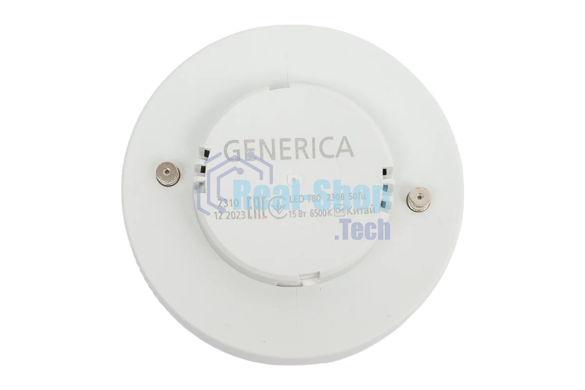 Лампа светодиодная GENERICA LL-T80-15-230-65-GX53-G T80 15Вт таблетка 6500К GX53 230В