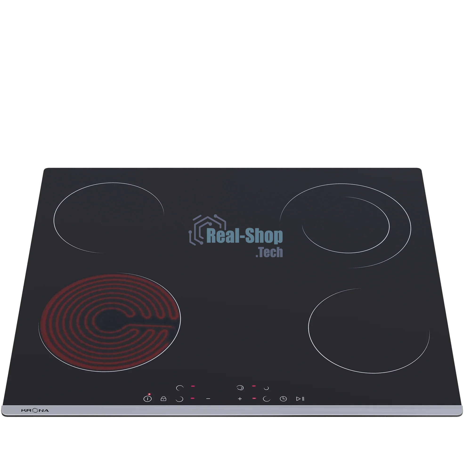 Варочная поверхность Krona Luna черный/нержавеющая сталь