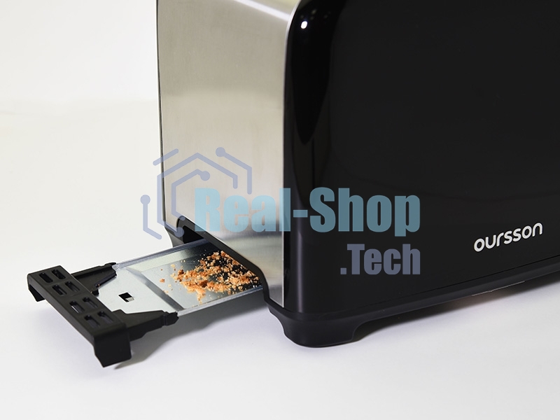 Тостер OURSSON TS2120/BL черный, 930 Вт