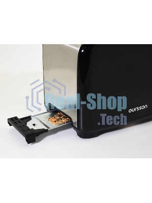Тостер OURSSON TS2120/BL черный, 930 Вт