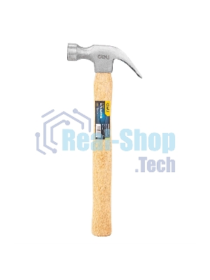 Молоток-гвоздодер Deli DL5250 500 гр Технические характеристики: 500 г. Длина: 330 мм. Деревянная рукоять