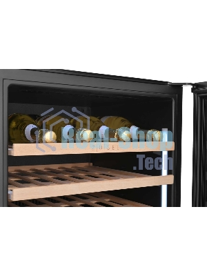 Винный шкаф встраиваемый ZÜGEL ZCWI570DB черный, 145 л, 2 отсека, 57 бут.
