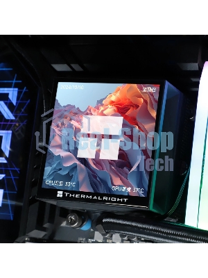 Система жидкостного охлаждения Thermalright Hyper Vision 360 ARGB Soc-AM5/AM4/1151/1200/2066/2011/1700 черный 4-pin 29.6dB Al LCD Ret (H-VISION-360-BL-ARGB)