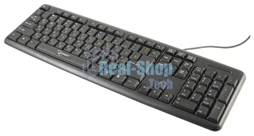 Клавиатура проводная Gembird KB-8320U-BL, USB, черный