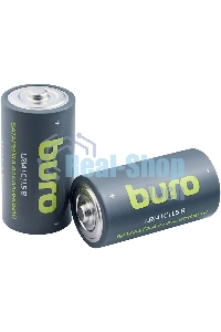 Батарея Buro Alkaline LR14 C 7500mAh (2шт) блистер, 1.5 В