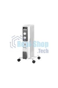 Обогреватель масляный ENGY EN-2605 Cube (5 секций) белый, 1000 Вт, 10 м2, термостат