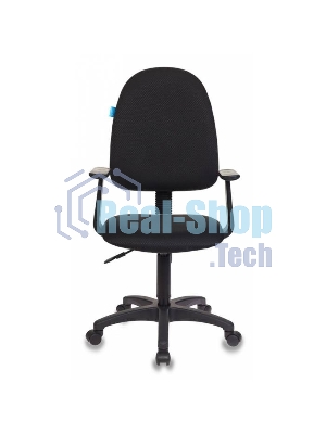 Кресло Бюрократ CH-1300/T-15-21 черный, экокожа, 120 кг, механизм качания