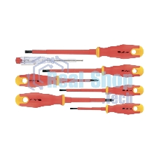 Набор отверток Сибртех диэлектрических до 1000в тестер crv двухкомпонентные рукоятки (7 шт.)