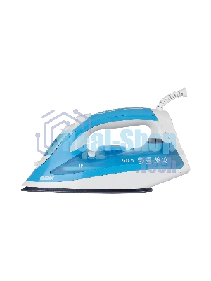 Утюг BBK ISE-2400 бирюзовый/белый, 2400 Вт, 35 г/мин, 140 г/мин, 280 мл
