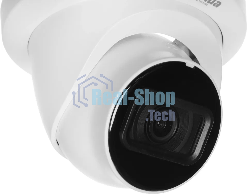Камера видеонаблюдения Dahua DH-HAC-HDW1231TLMQP-A-0280B, аналоговая, 2 Мп, 2.8 мм, белая