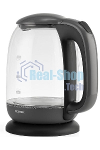 Чайник Centek CT-0034 (серый) Vancouver стекло, 1.8л, 2200Вт, внутренняя LED подсветка, кнопка