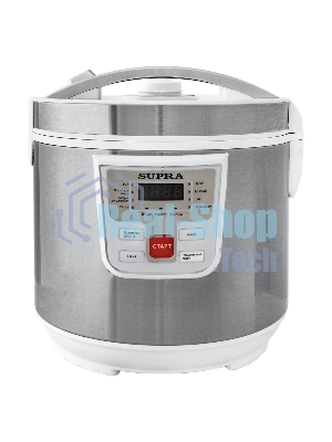 Мультиварка SUPRA MCS-4115 5 л, 900 Вт, 11 программ, серебристый/белый