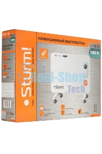 Конвектор Sturm! CH1000D, белый, 1000 Вт, 15 м2, дисплей, электронный термостат