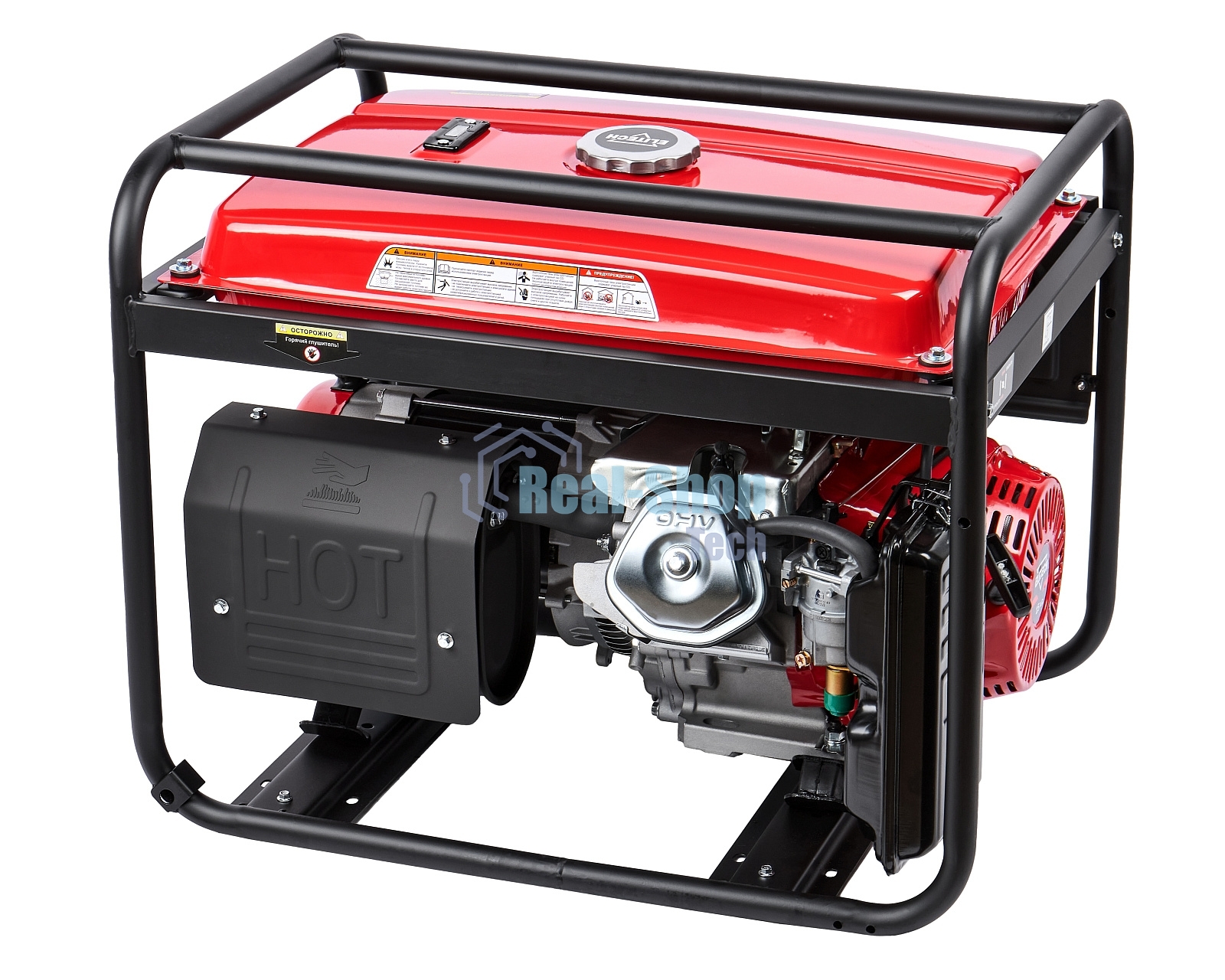 Электрогенератор бензиновый Elitech БГ 8000Е, 6.5 кВт, 102 дБ, 83 кг