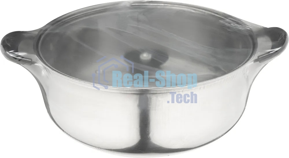 Кастрюля Promo, объем 2,9 л, из нержавеющей стали с крышкой из жаропрочного стекла 104615